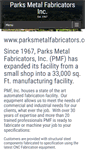 Mobile Screenshot of parksmetalfabricators.com